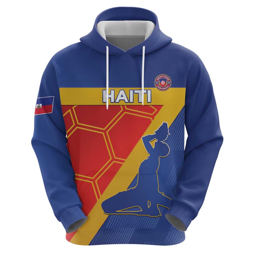 Custom Haiti Football Hoodie Neg Marron Go Ayiti LT15