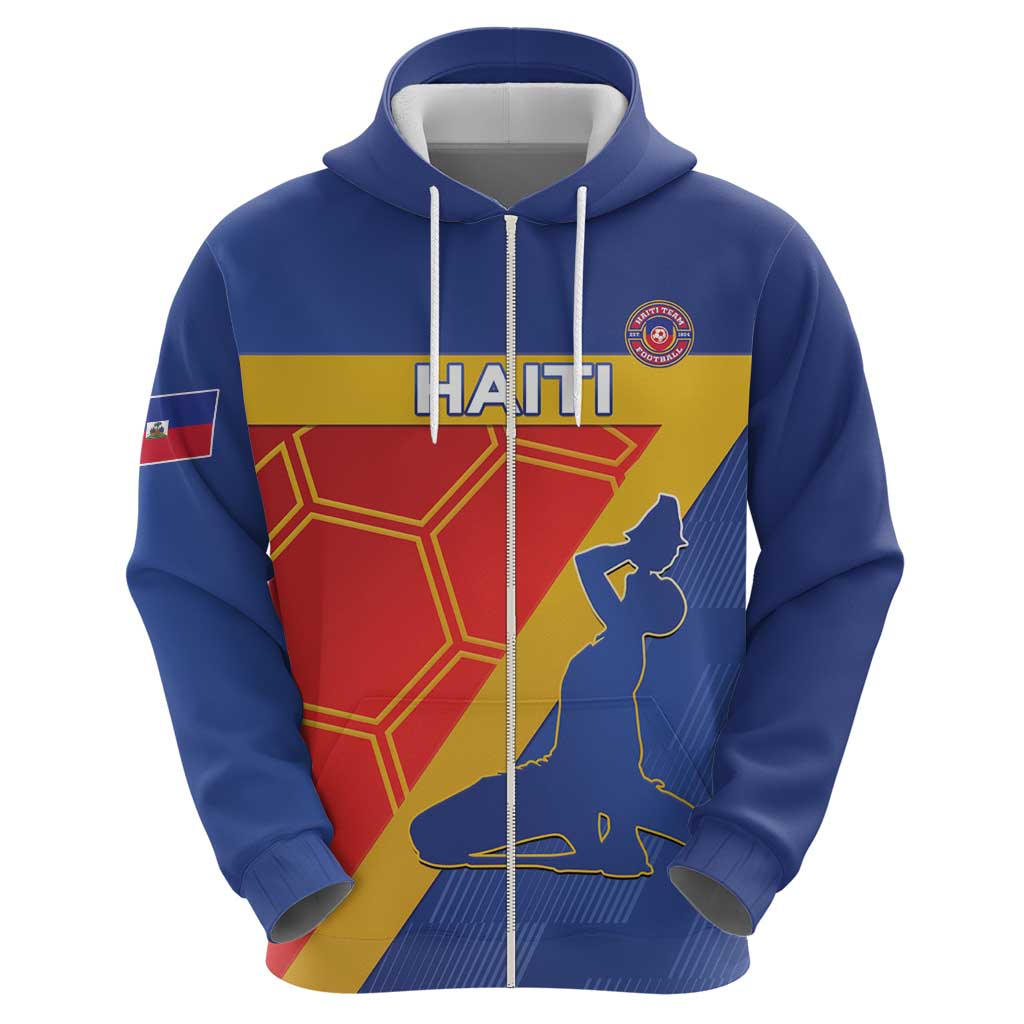 Custom Haiti Football Hoodie Neg Marron Go Ayiti LT15