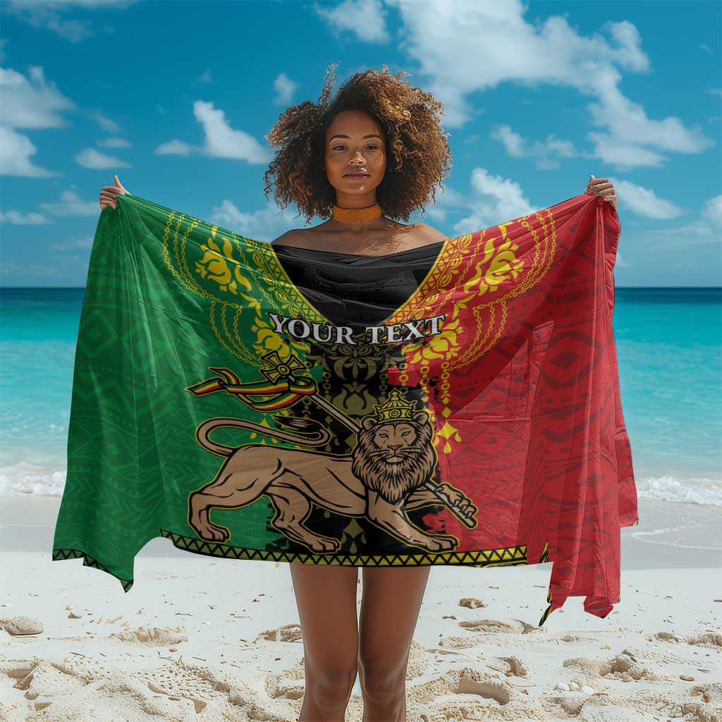 Personalised Afro Ethiopia Sarong Lion Of Judah - African Pattern LT15