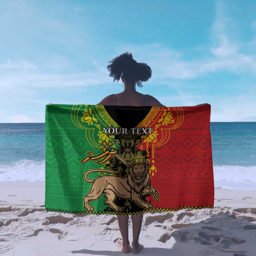 Personalised Afro Ethiopia Sarong Lion Of Judah - African Pattern LT15