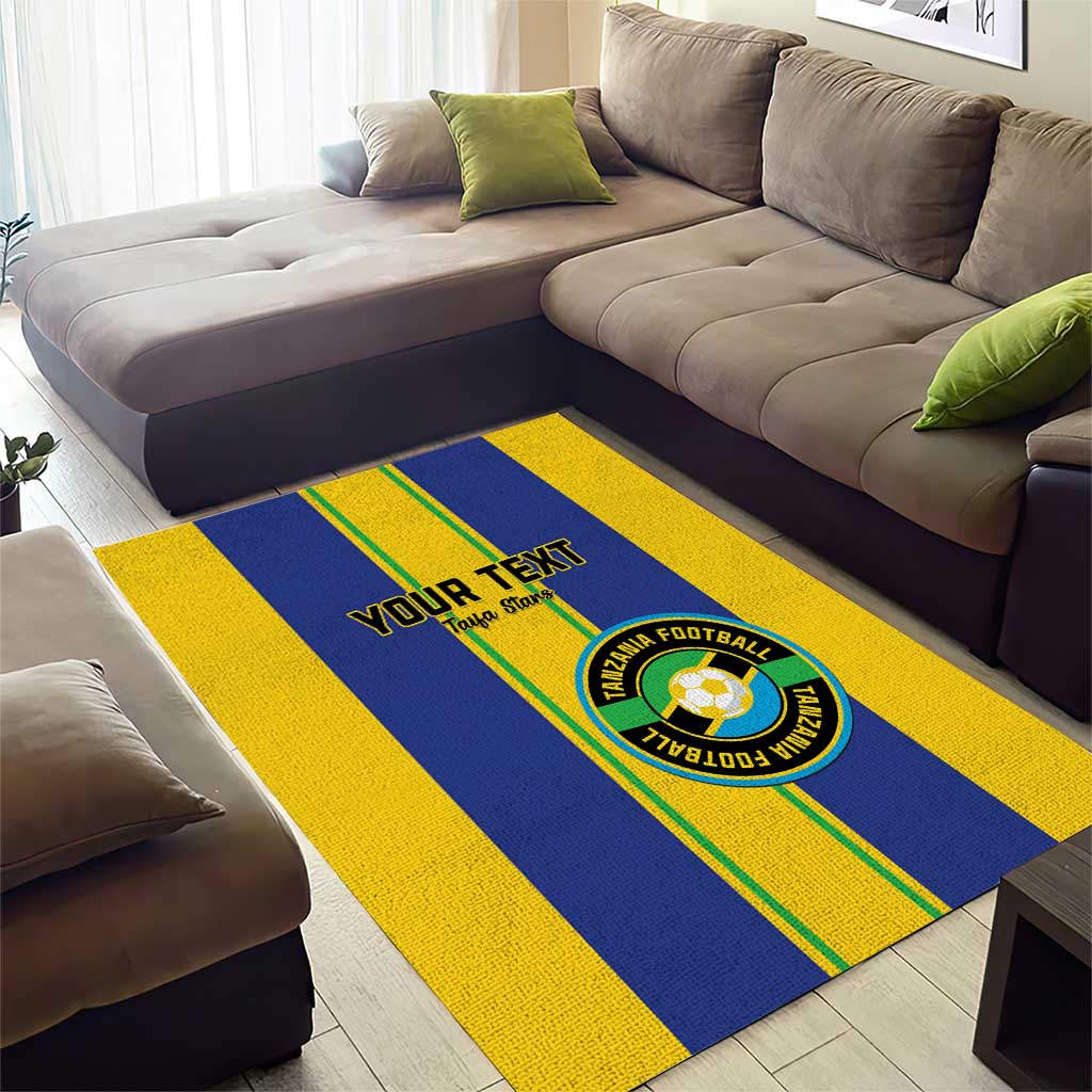 Custom Afro Tanzania Football Area Rug We Are Champions LT15