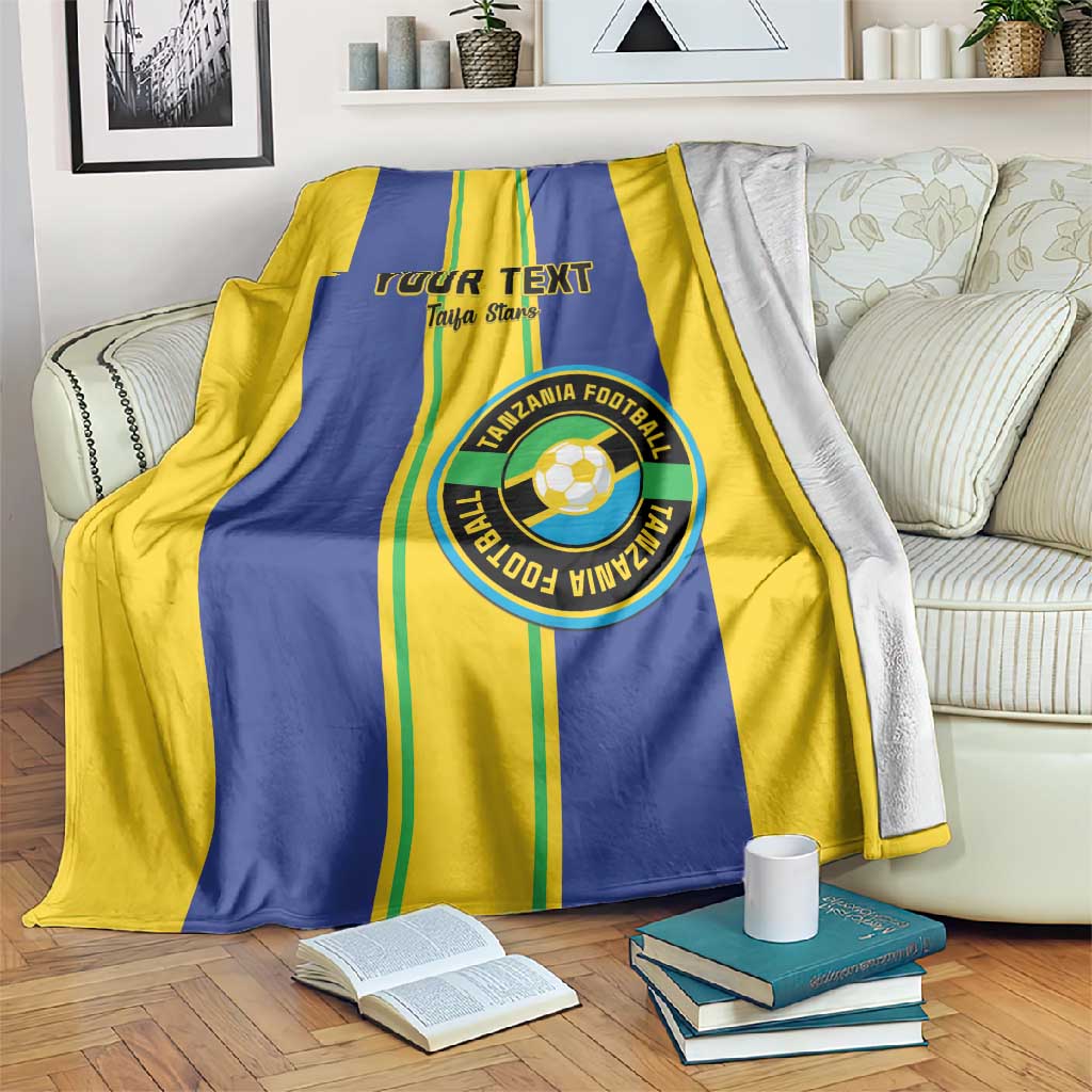 Custom Afro Tanzania Football Blanket We Are Champions LT15