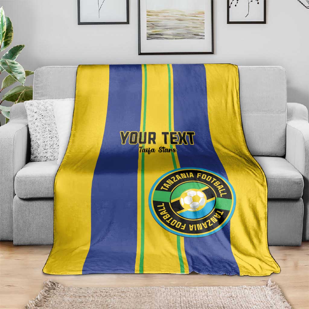 Custom Afro Tanzania Football Blanket We Are Champions LT15