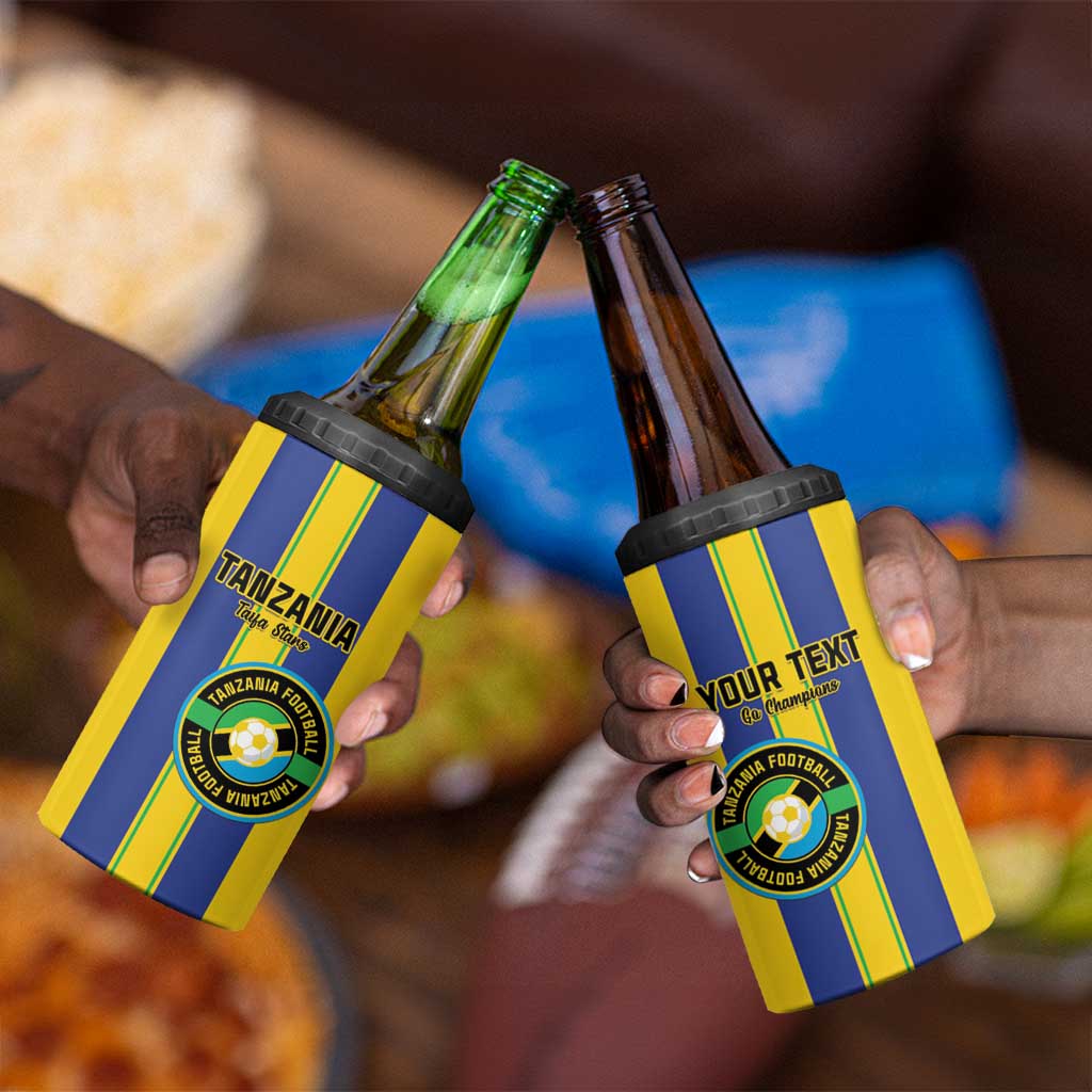 Custom Afro Tanzania Football 4 in 1 Can Cooler Tumbler We Are Champions LT15