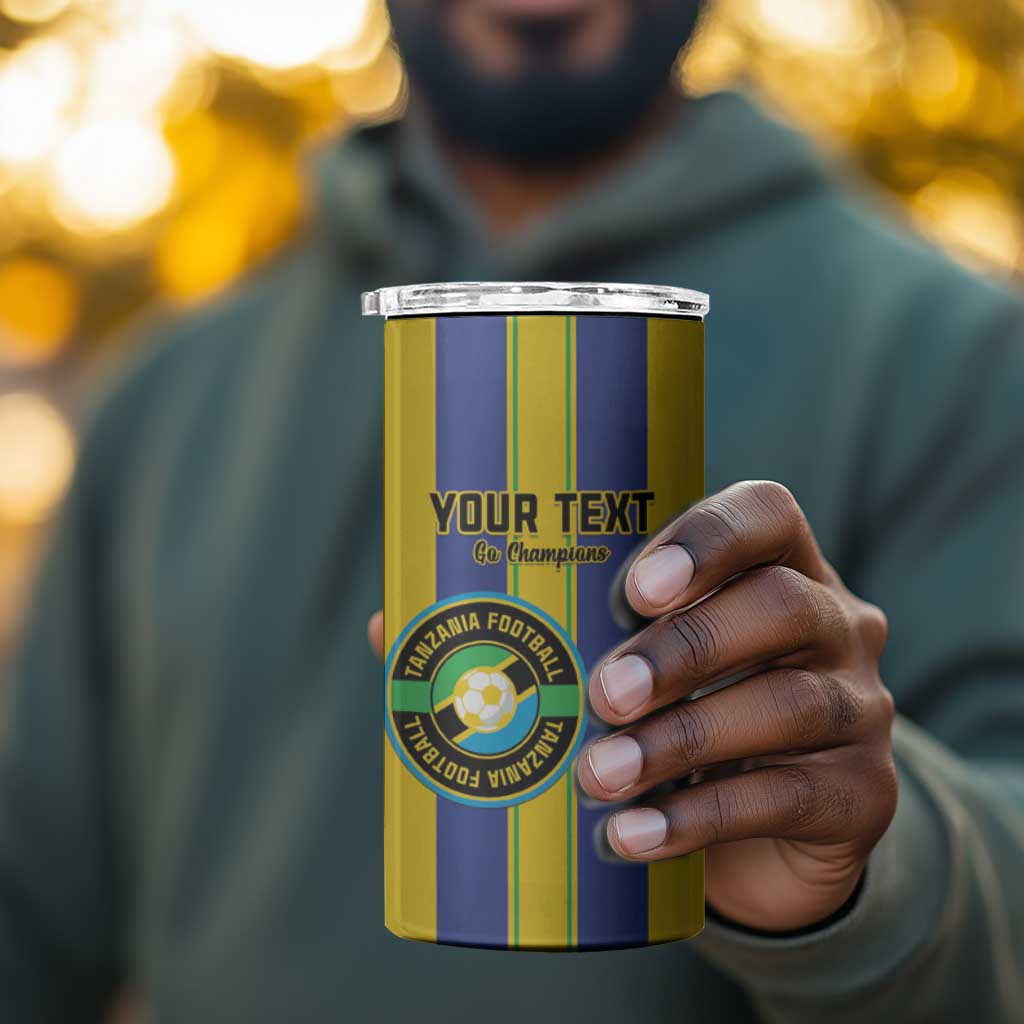 Custom Afro Tanzania Football 4 in 1 Can Cooler Tumbler We Are Champions LT15