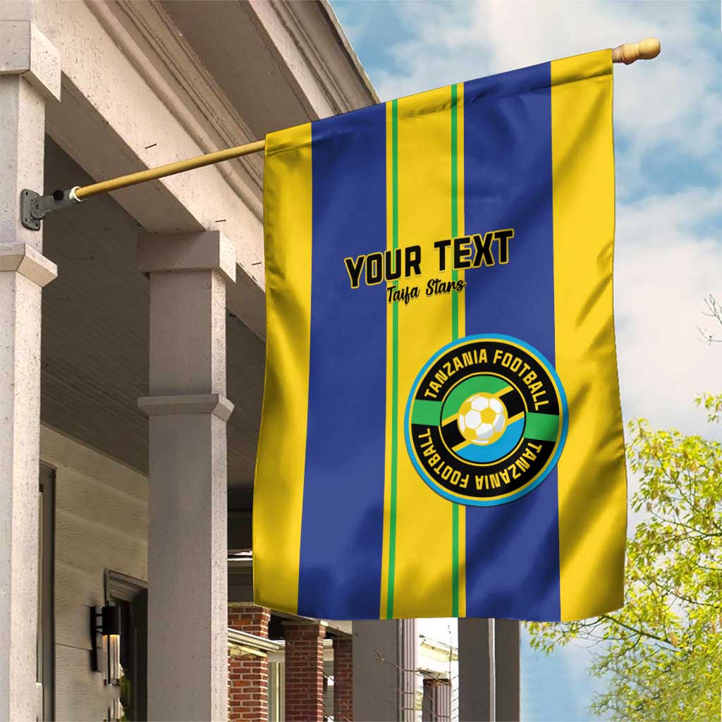 Custom Afro Tanzania Football Garden Flag We Are Champions LT15