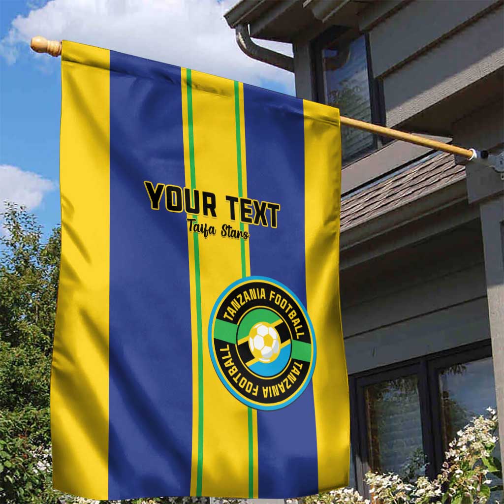 Custom Afro Tanzania Football Garden Flag We Are Champions LT15