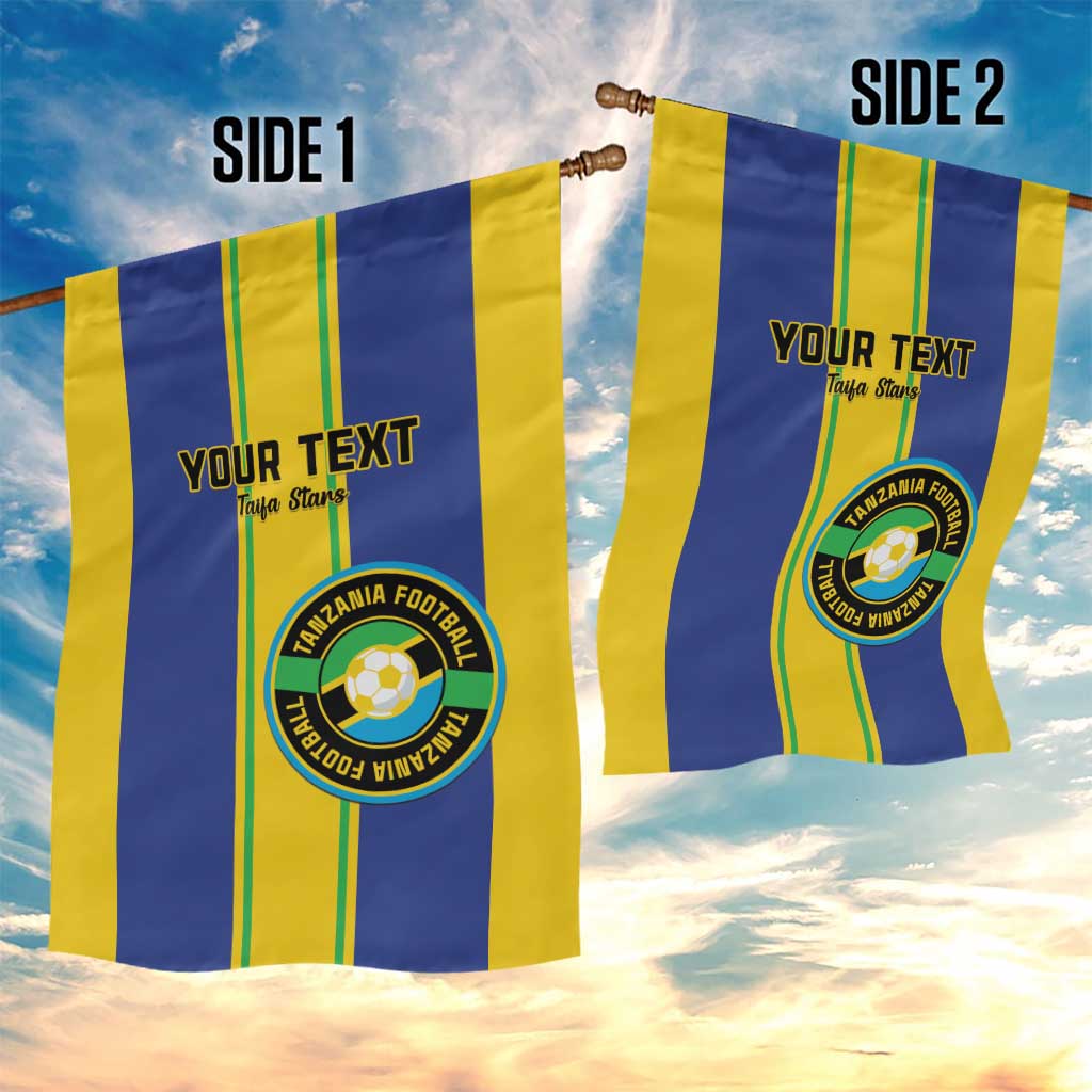 Custom Afro Tanzania Football Garden Flag We Are Champions LT15