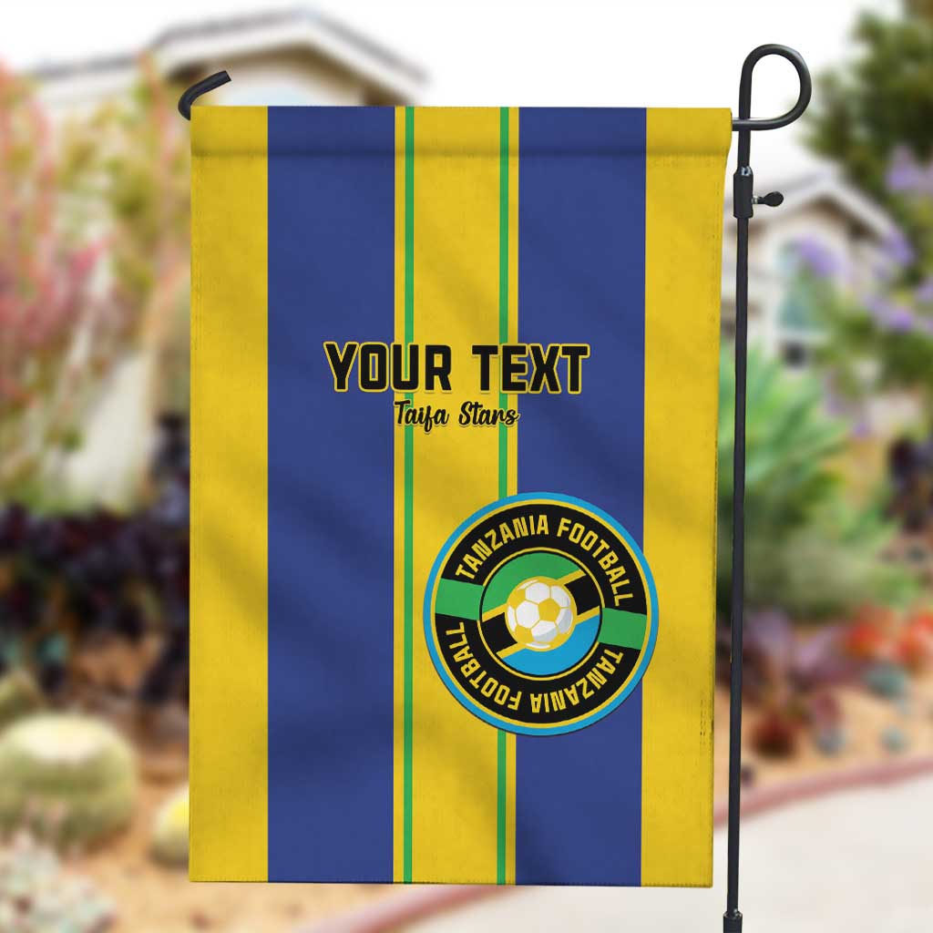 Custom Afro Tanzania Football Garden Flag We Are Champions LT15