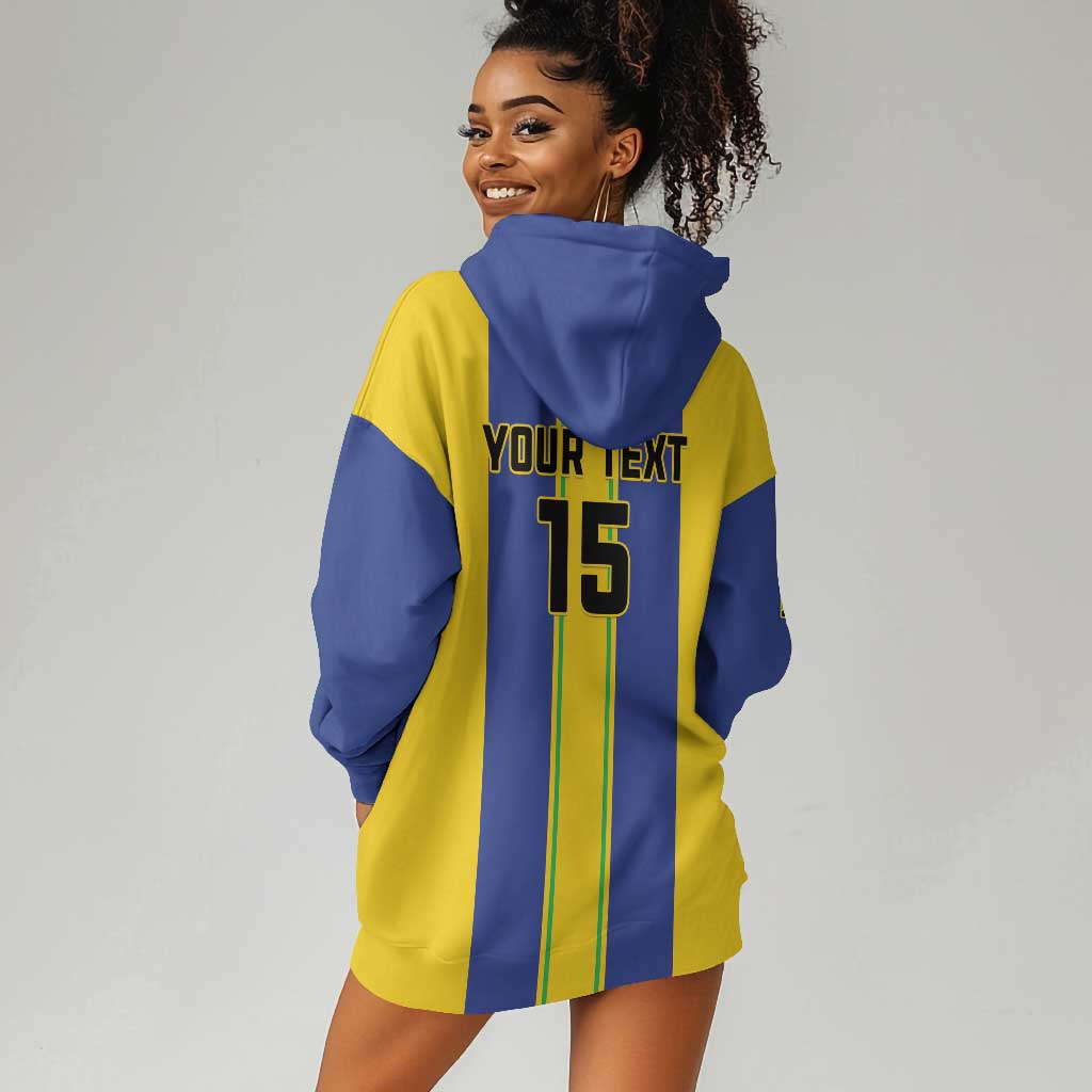 Custom Afro Tanzania Football Hoodie Dress We Are Champions LT15