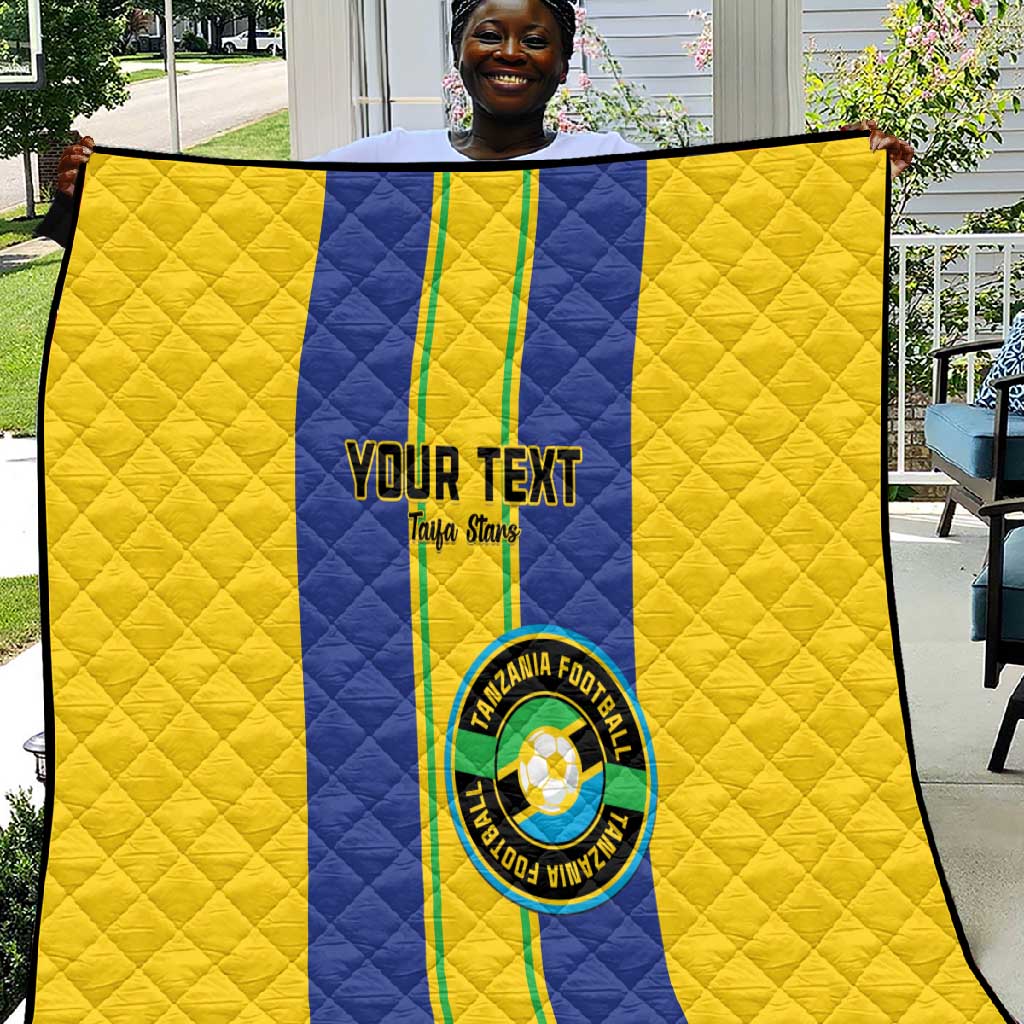 Custom Afro Tanzania Football Quilt We Are Champions LT15