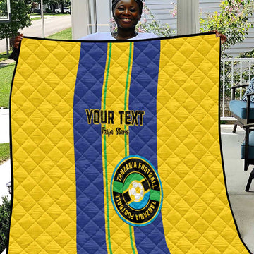 Custom Afro Tanzania Football Quilt We Are Champions LT15