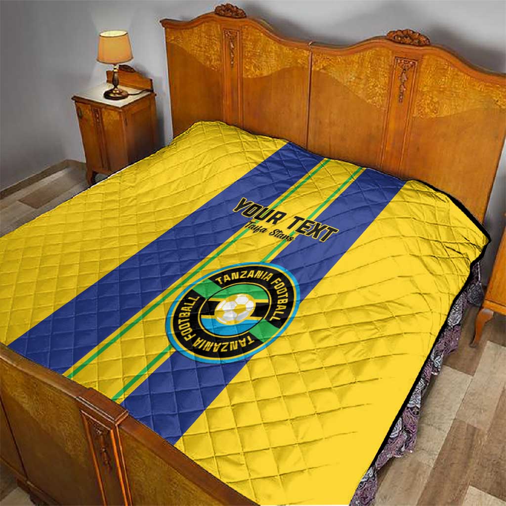 Custom Afro Tanzania Football Quilt We Are Champions LT15