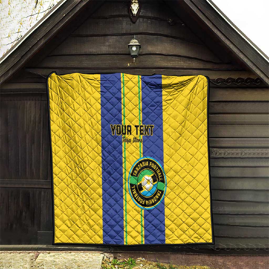 Custom Afro Tanzania Football Quilt We Are Champions LT15