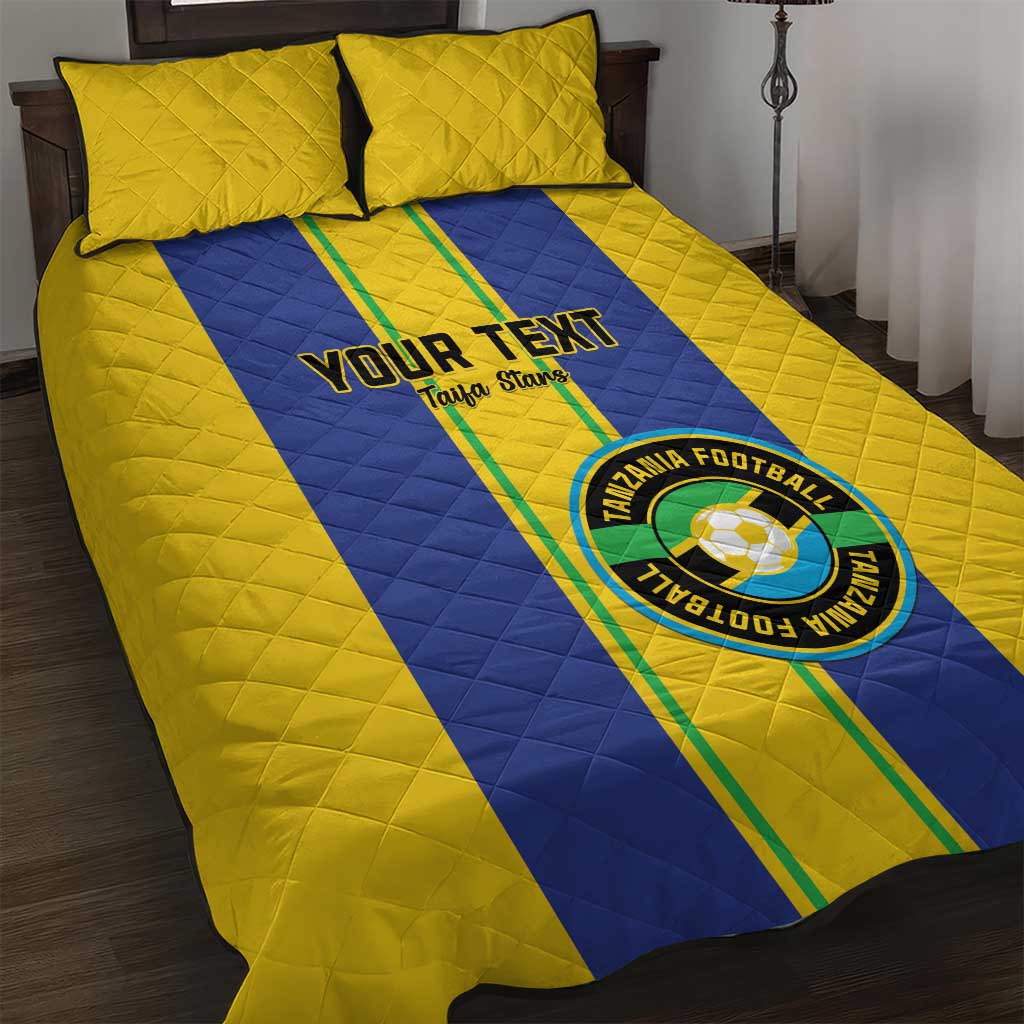 Custom Afro Tanzania Football Quilt Bed Set We Are Champions LT15