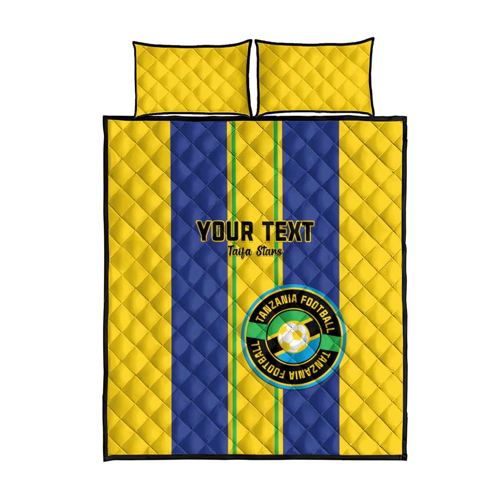 Custom Afro Tanzania Football Quilt Bed Set We Are Champions LT15