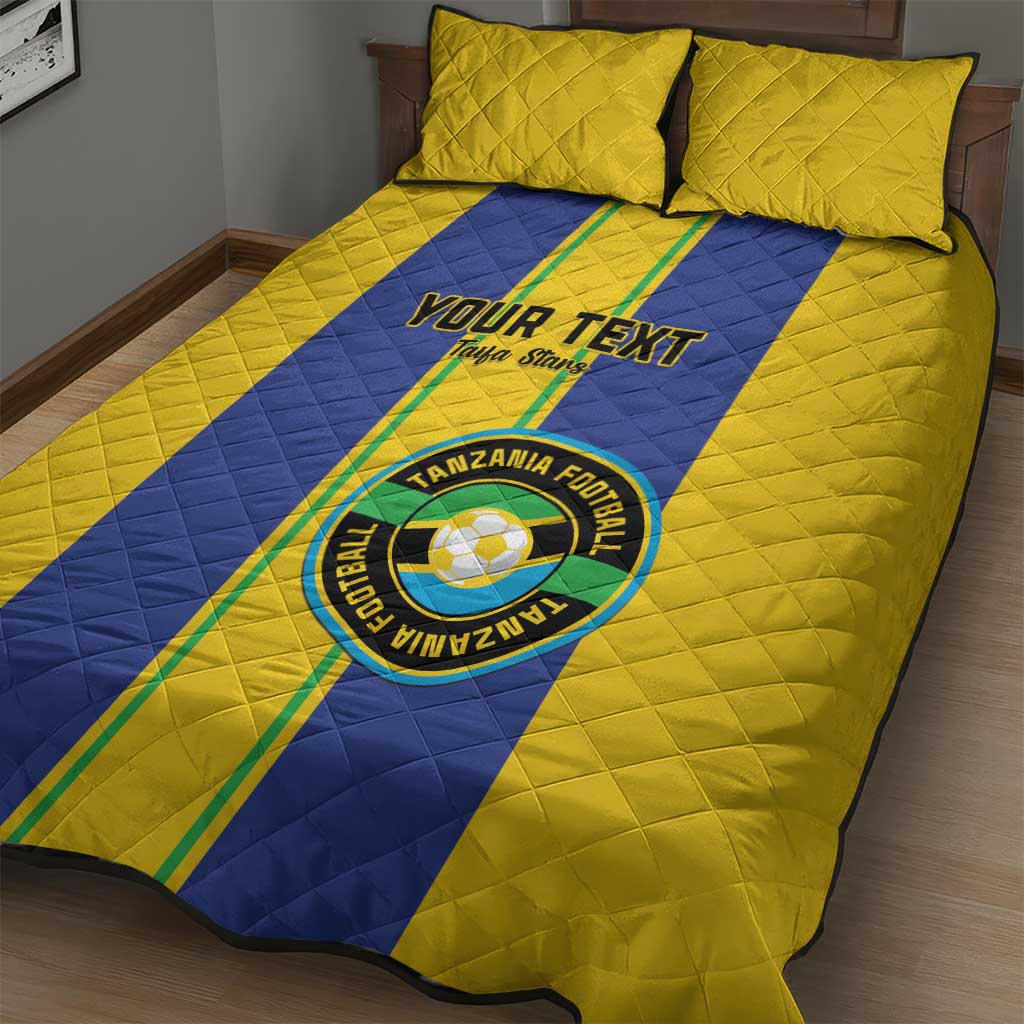 Custom Afro Tanzania Football Quilt Bed Set We Are Champions LT15