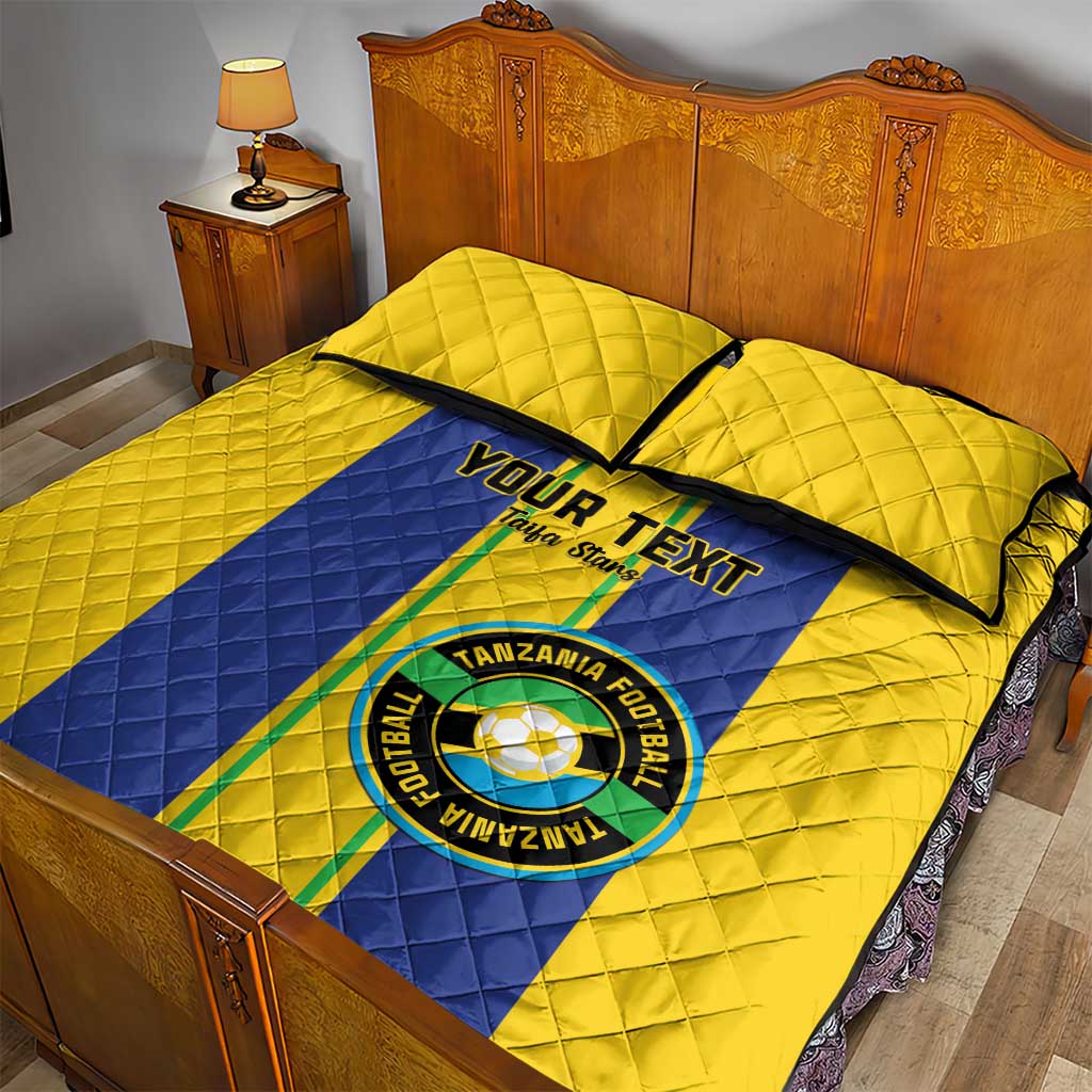 Custom Afro Tanzania Football Quilt Bed Set We Are Champions LT15