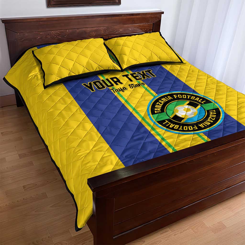 Custom Afro Tanzania Football Quilt Bed Set We Are Champions LT15