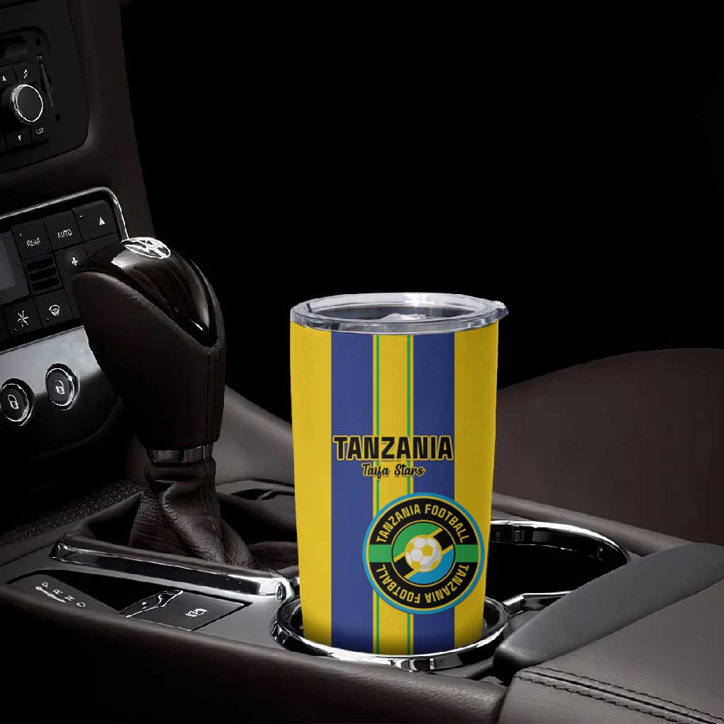Custom Afro Tanzania Football Tumbler Cup We Are Champions LT15