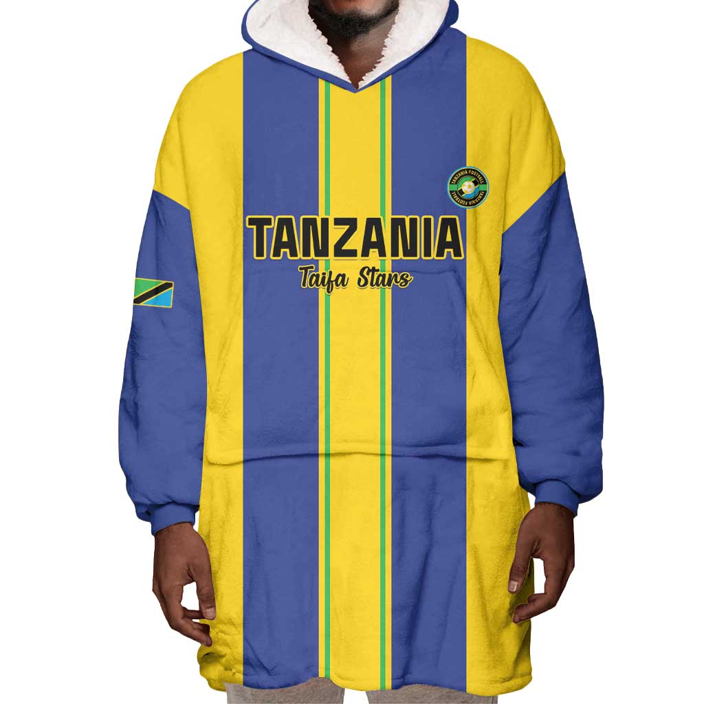 Custom Afro Tanzania Football Wearable Blanket Hoodie We Are Champions LT15
