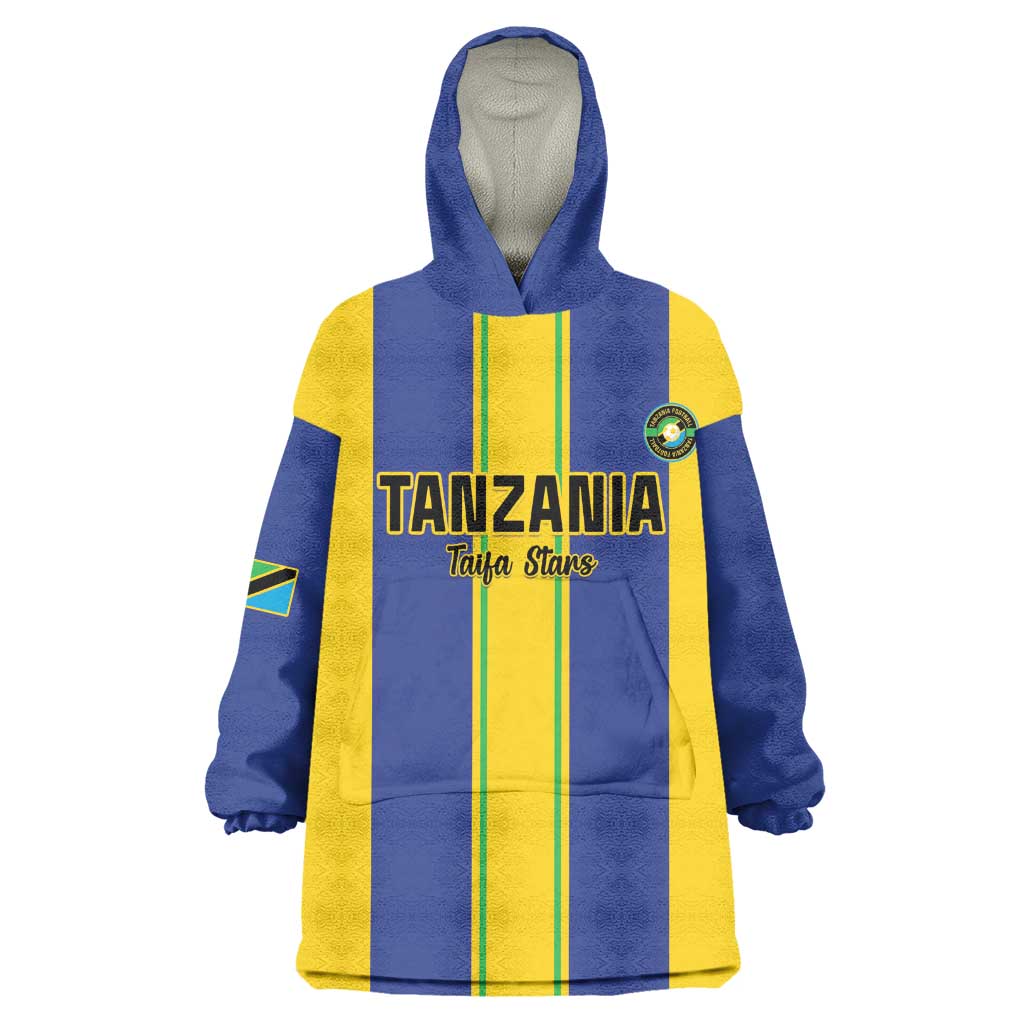 Custom Afro Tanzania Football Wearable Blanket Hoodie We Are Champions LT15