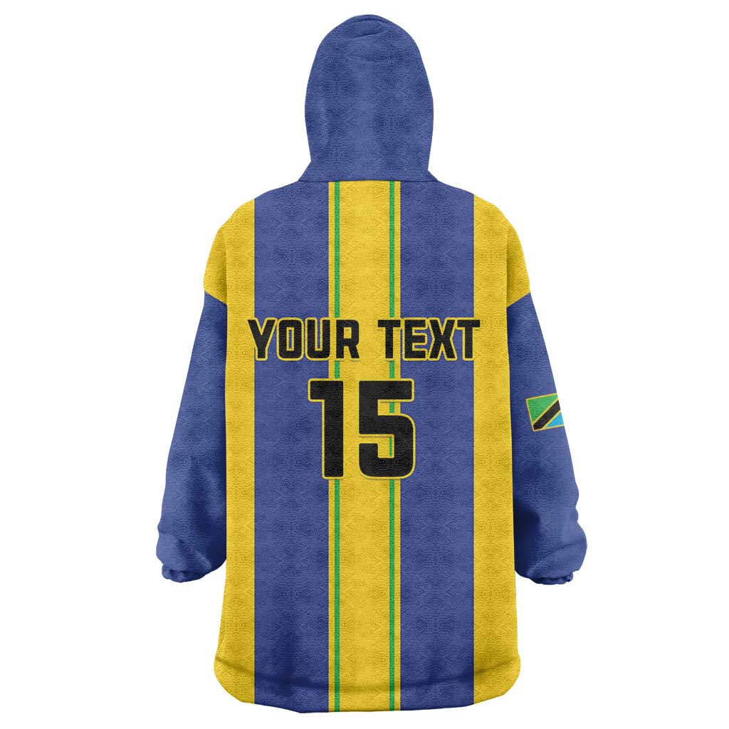 Custom Afro Tanzania Football Wearable Blanket Hoodie We Are Champions LT15