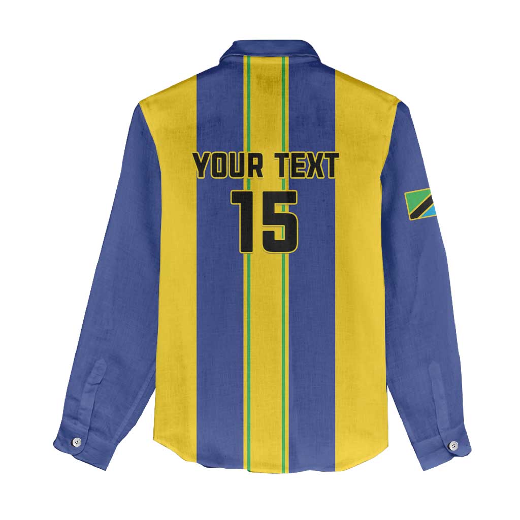 Custom Afro Tanzania Football Women Casual Shirt We Are Champions LT15