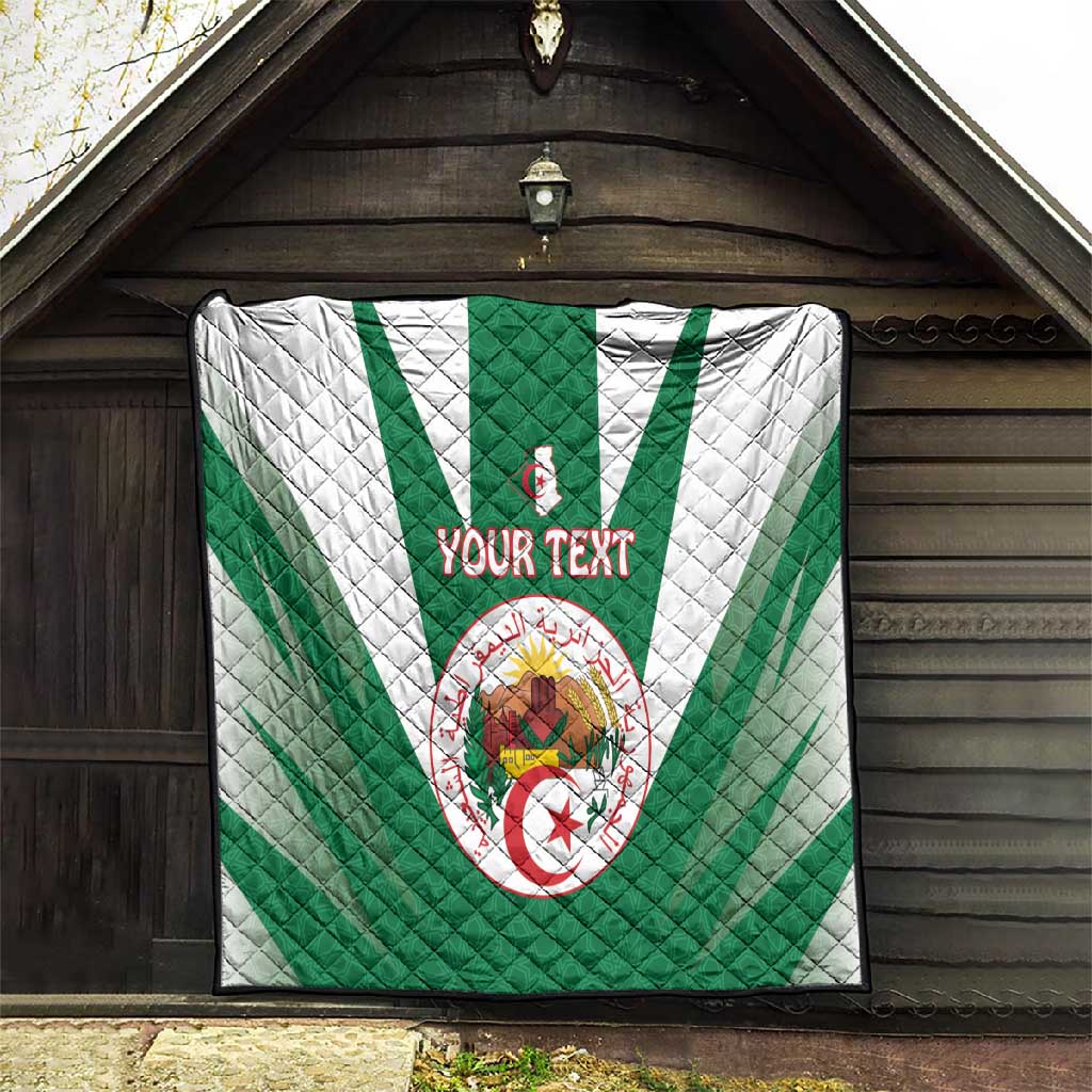 Personalised Afro Algeria Quilt Coat Of Arms With Islamic Pattern LT15