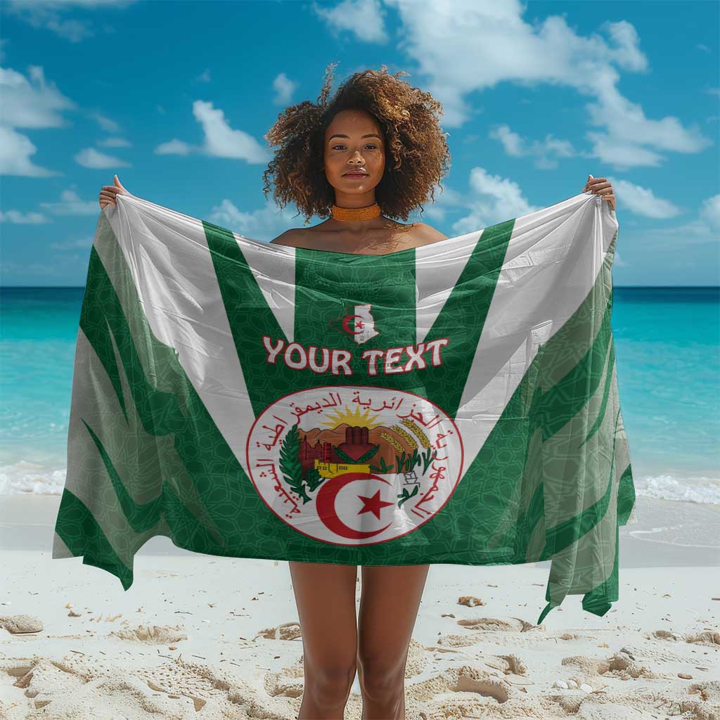 Personalised Afro Algeria Sarong Coat Of Arms With Islamic Pattern LT15