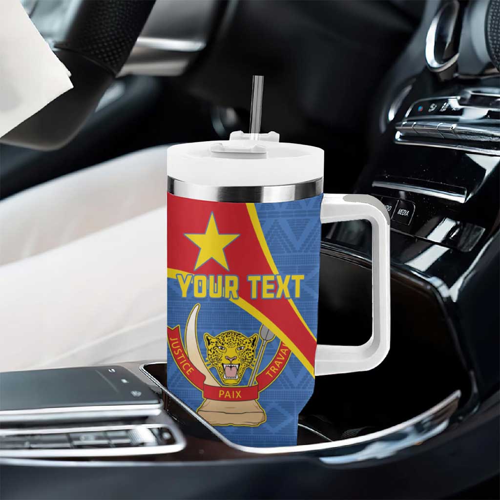 Personalised DR Congo Tumbler With Handle Coat Of Arms With Map LT15