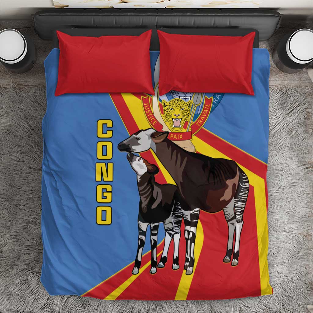 DR Congo Bedding Set Okapi Coat Of Arms LT15