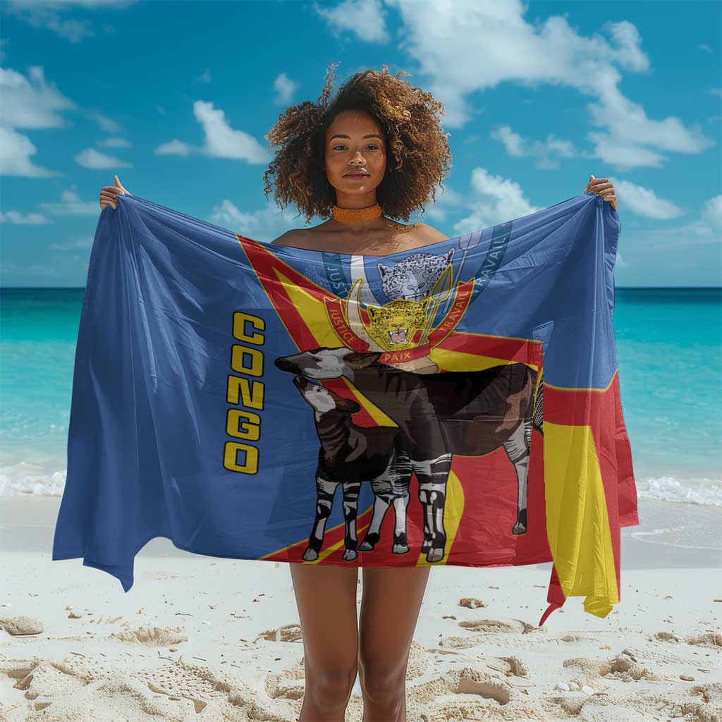 DR Congo Sarong Okapi Coat Of Arms LT15