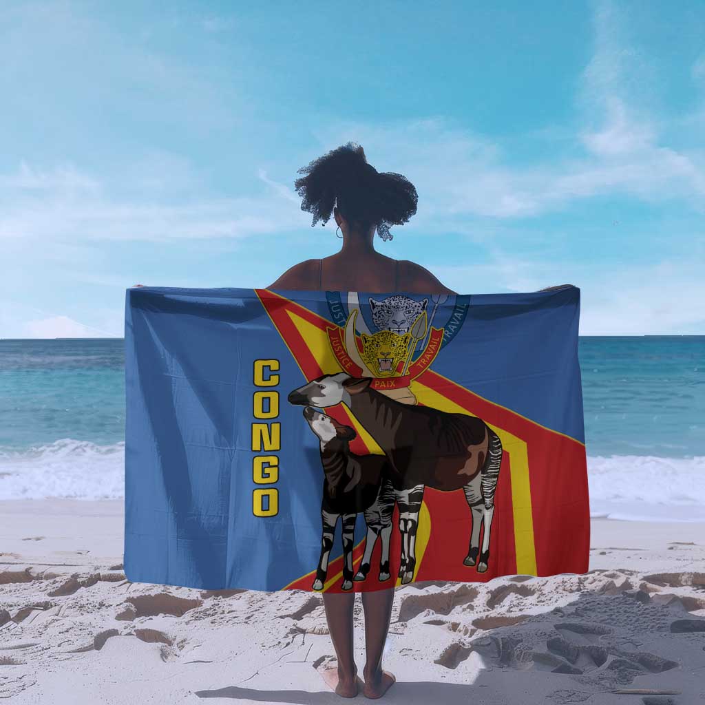 DR Congo Sarong Okapi Coat Of Arms LT15