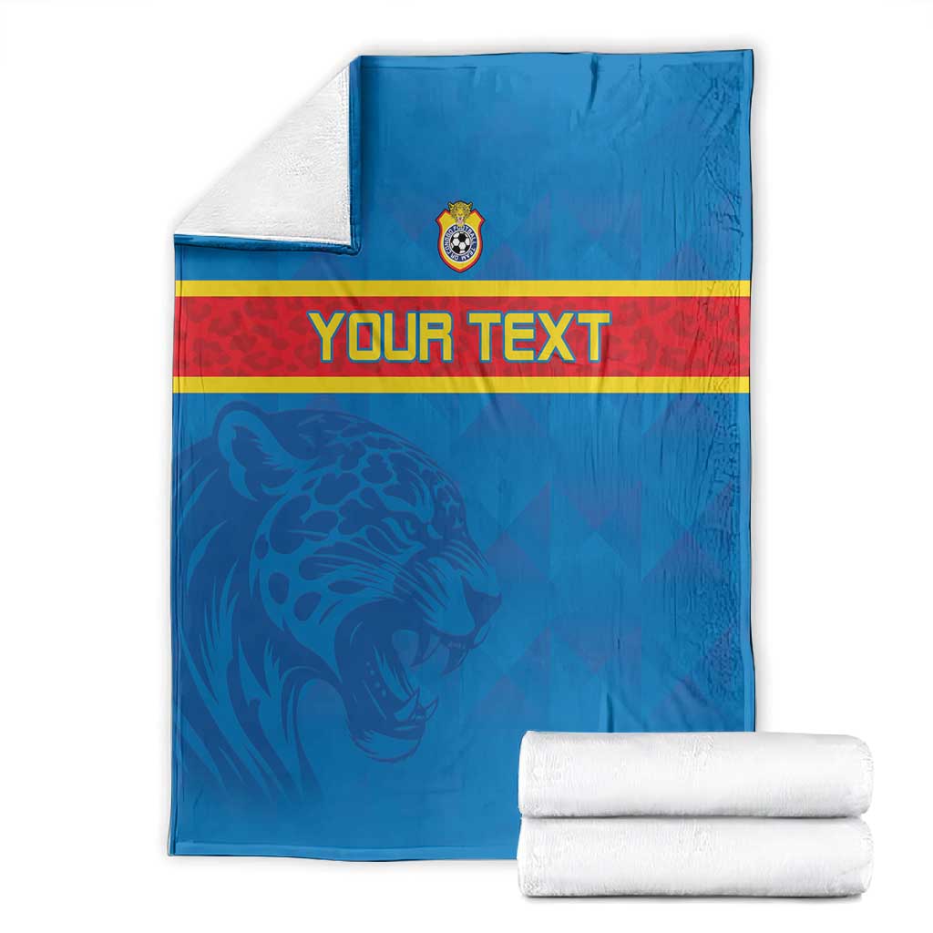 DR Congo Football Custom Blanket Go Champions LT15