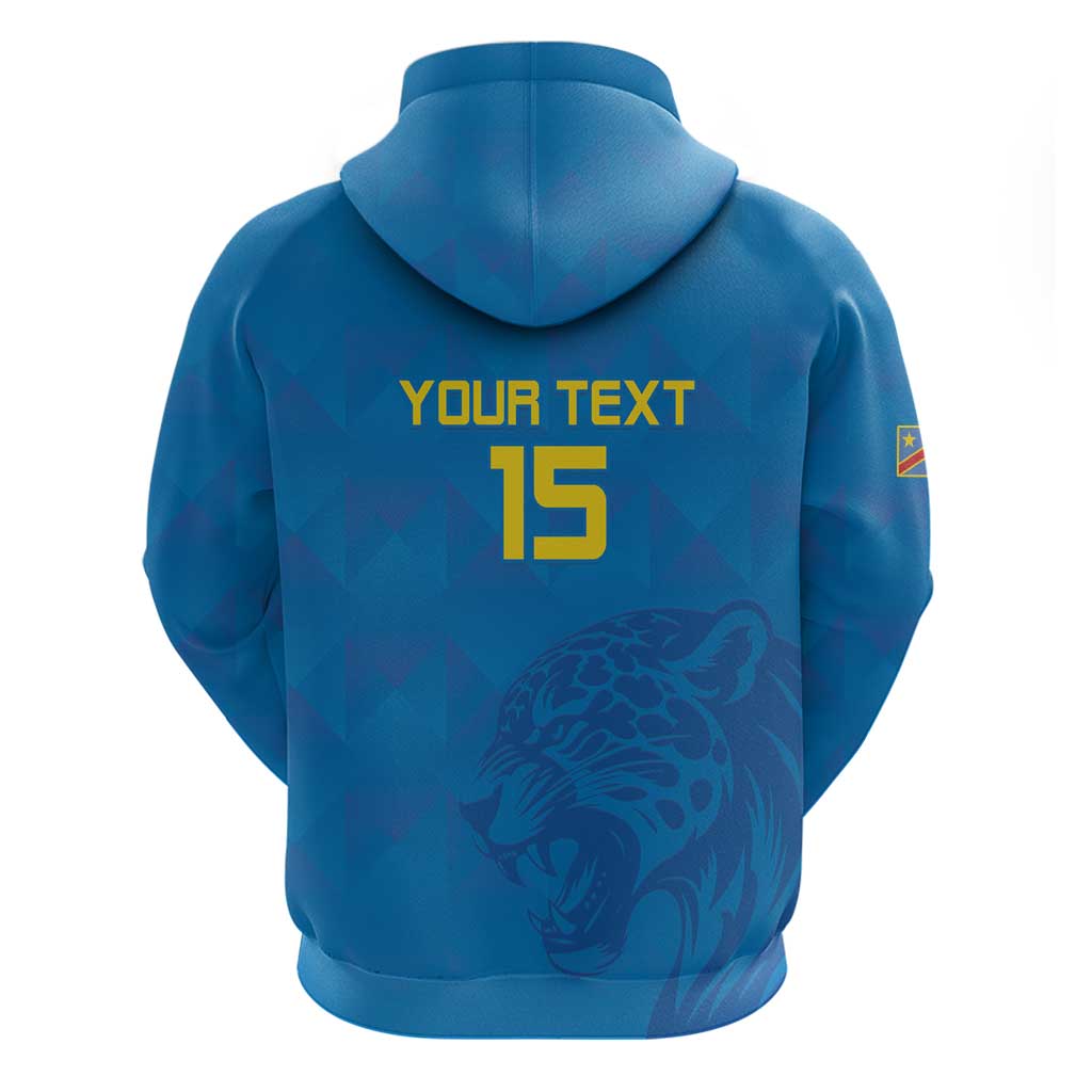 Custom DR Congo Football Hoodie Go Les Léopards LT15