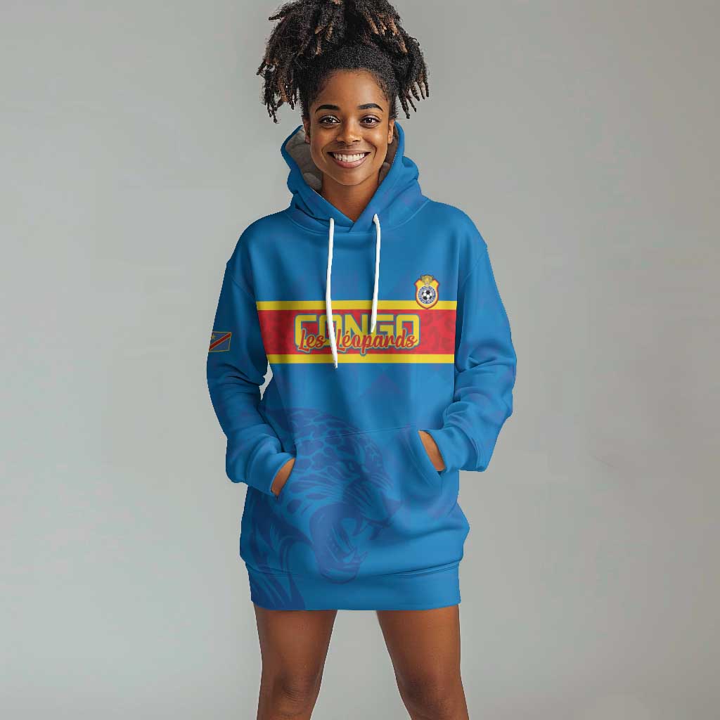 DR Congo Football Custom Hoodie Dress Go Champions LT15