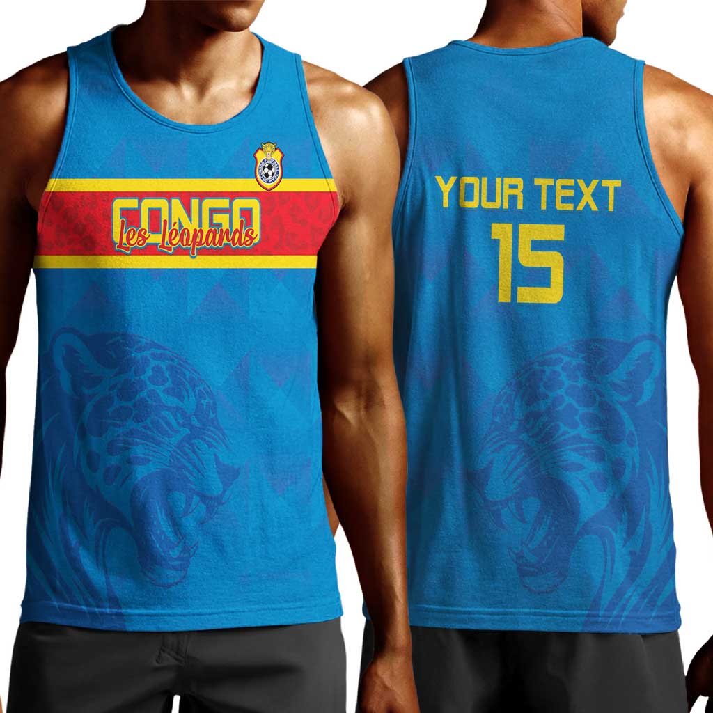 DR Congo Football Custom Men Tank Top Go Champions LT15