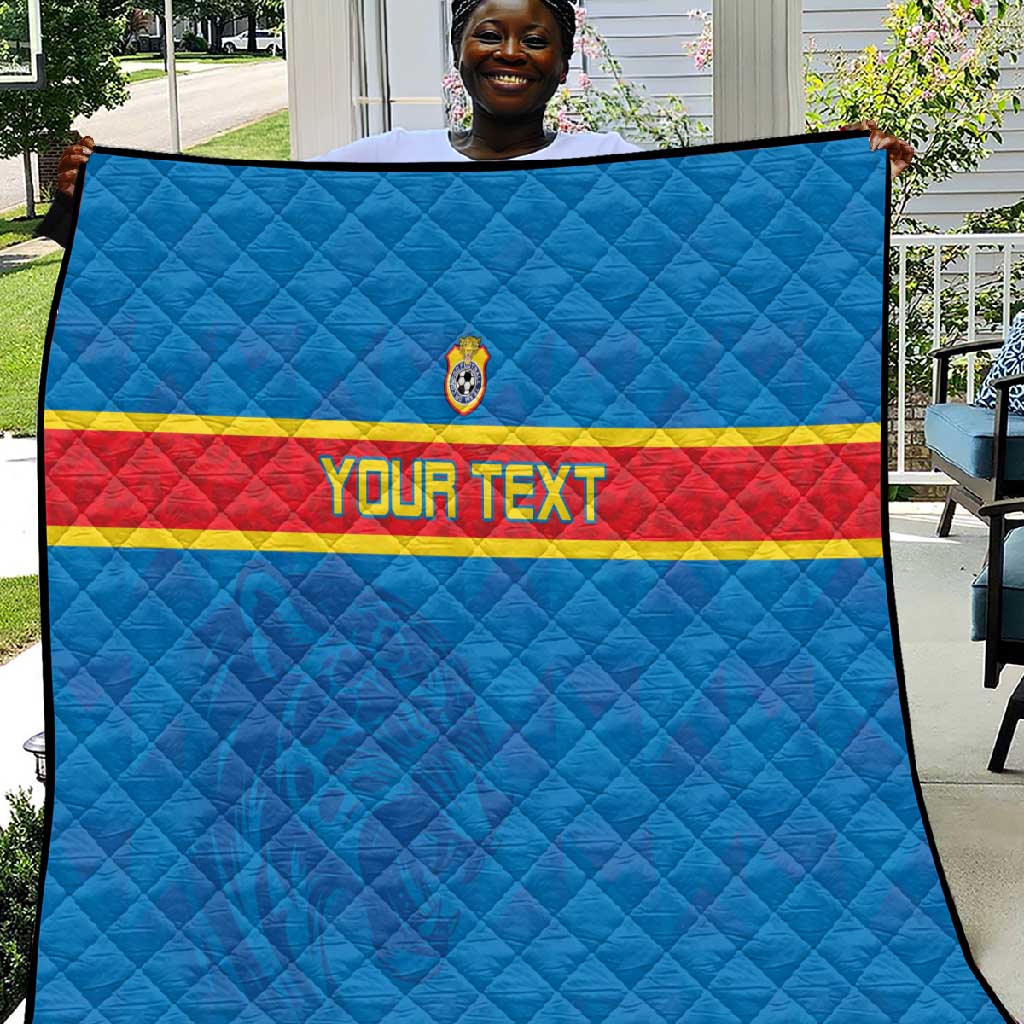 DR Congo Football Custom Quilt Go Champions LT15