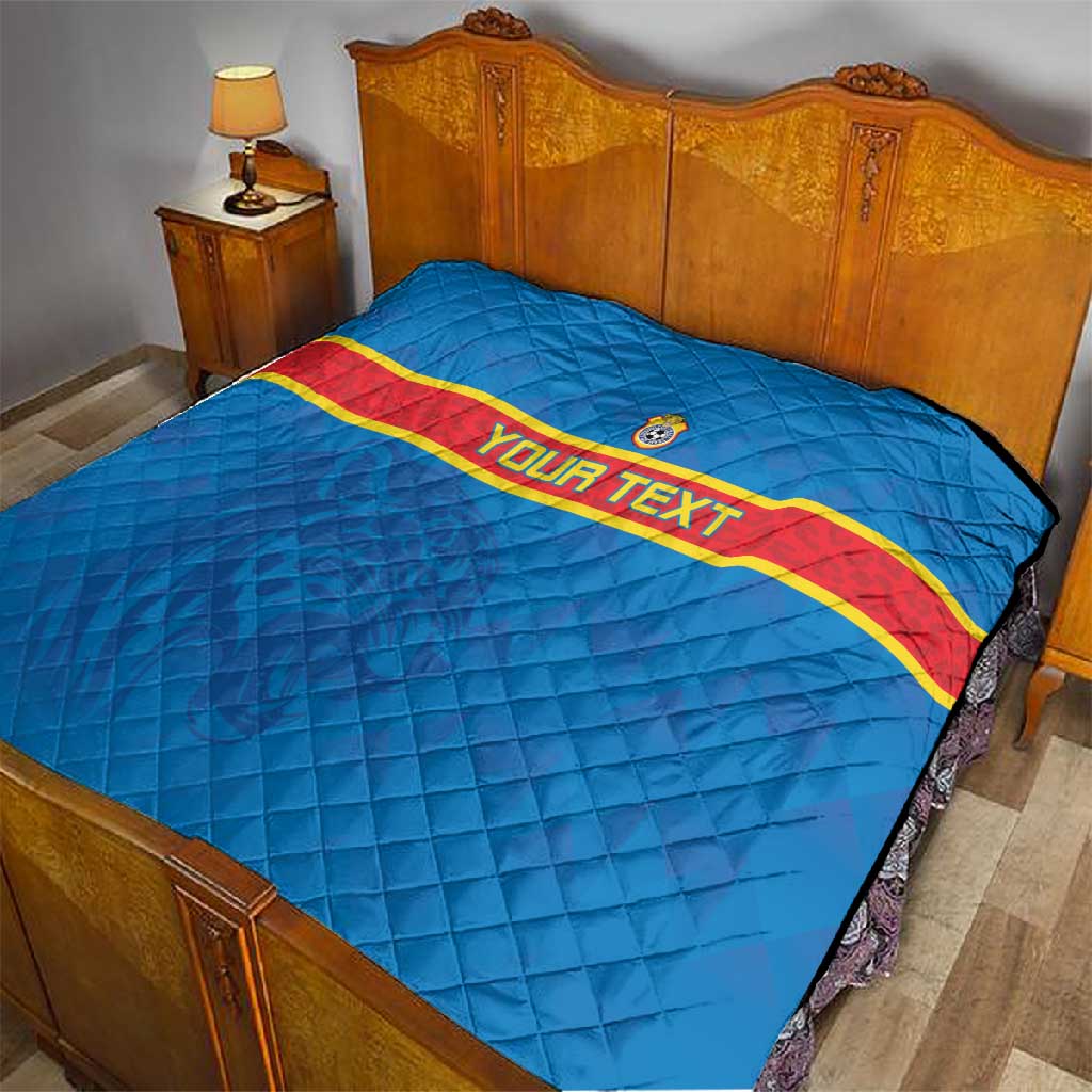 DR Congo Football Custom Quilt Go Champions LT15