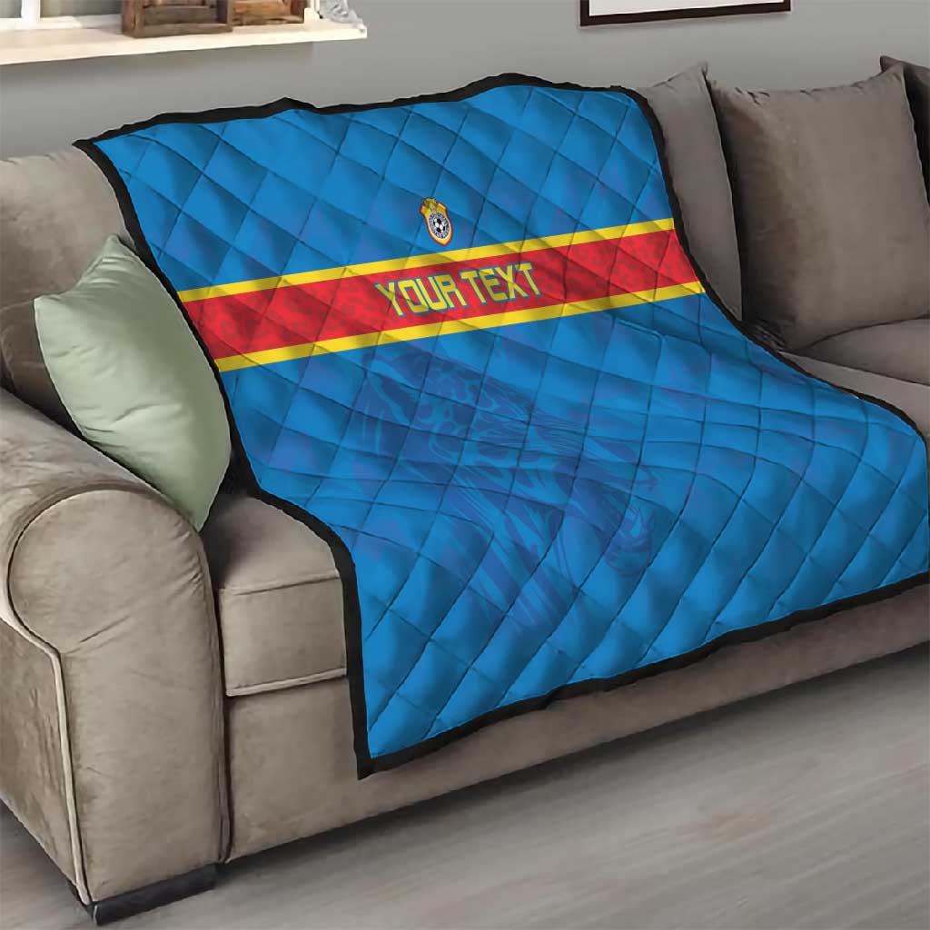 DR Congo Football Custom Quilt Go Champions LT15