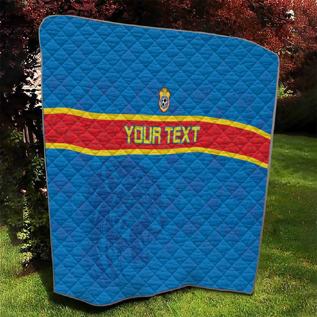 DR Congo Football Custom Quilt Go Champions LT15