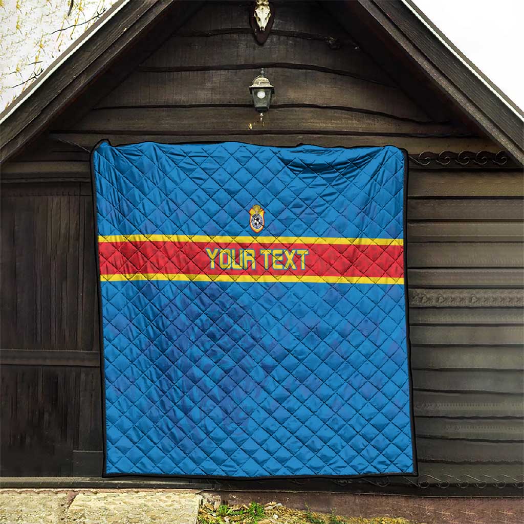 DR Congo Football Custom Quilt Go Champions LT15