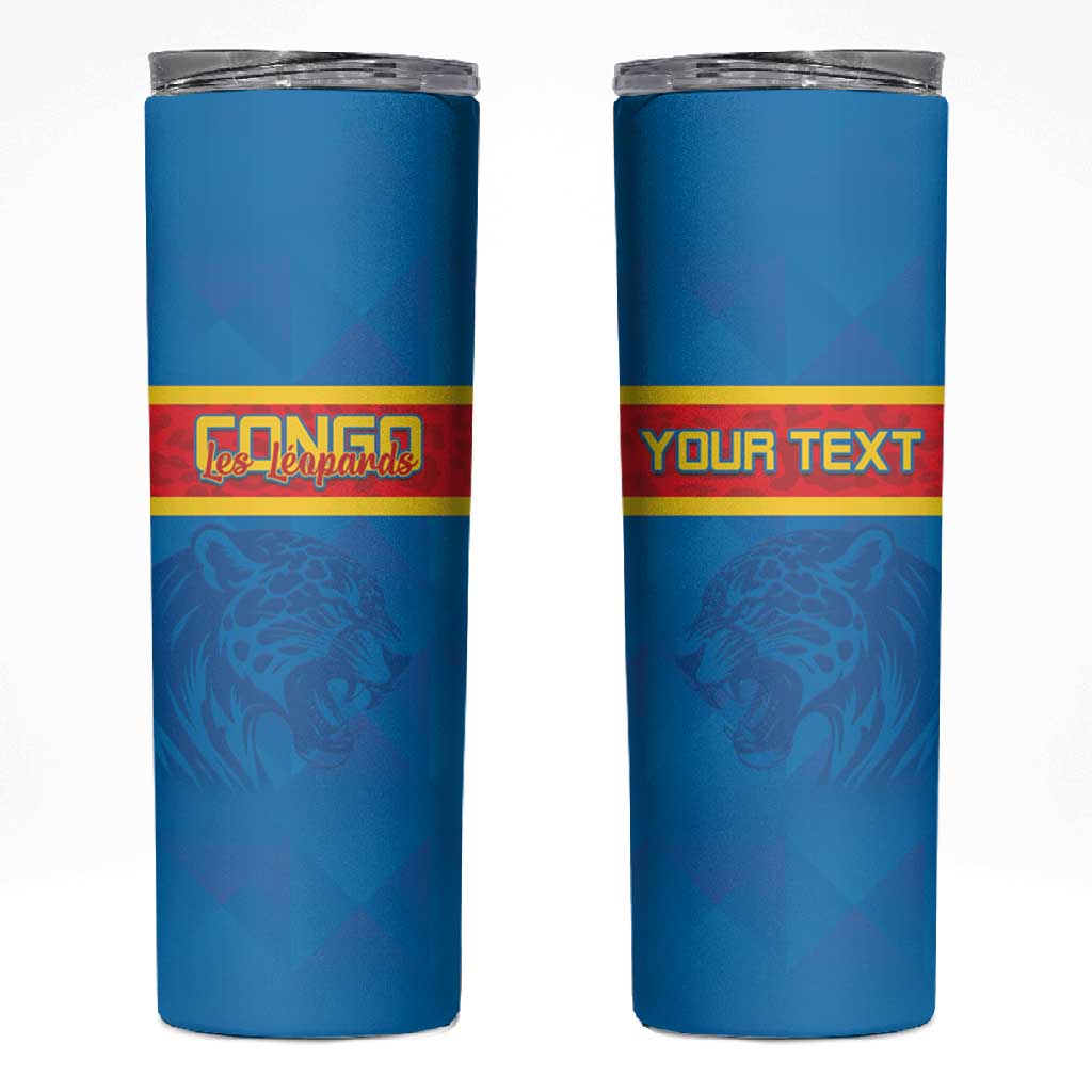 DR Congo Football Custom Skinny Tumbler Go Champions LT15