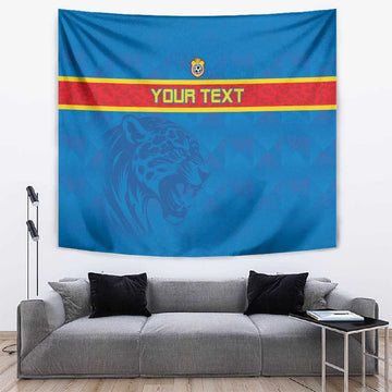 DR Congo Football Custom Tapestry Go Champions LT15