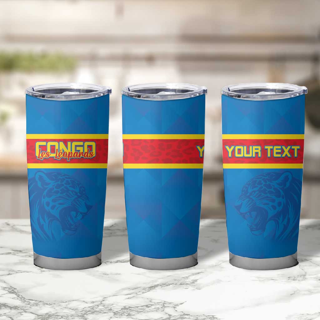 DR Congo Football Custom Tumbler Cup Go Champions LT15