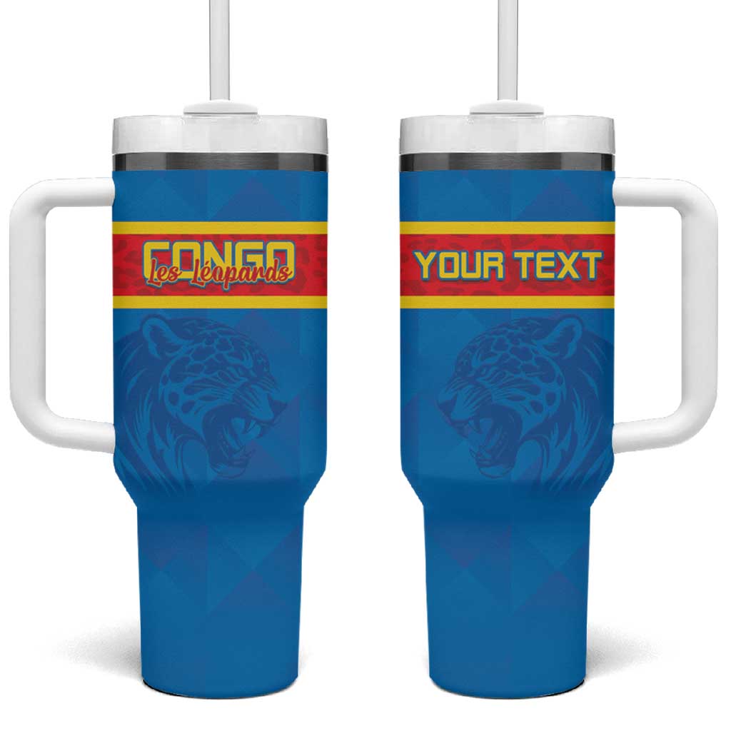 DR Congo Football Custom Tumbler With Handle Go Champions LT15