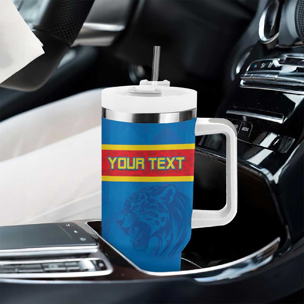 DR Congo Football Custom Tumbler With Handle Go Champions LT15