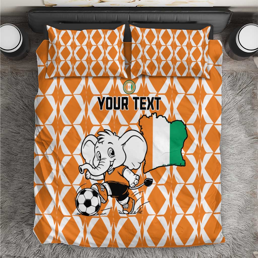 Custom Ivory Coast Football Bedding Set Go Champions LT15