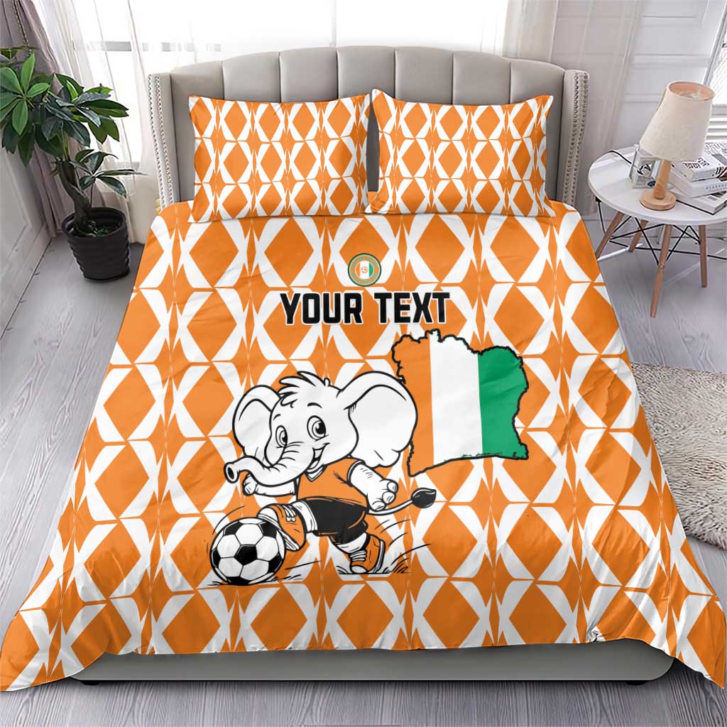 Custom Ivory Coast Football Bedding Set Go Champions LT15